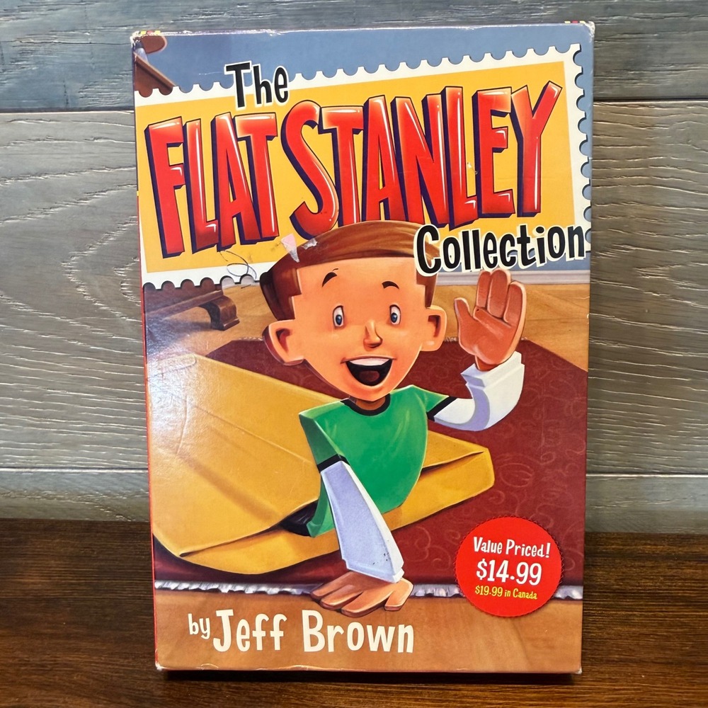 Flat Stanley Collection Jeff Brown 4 Book Box Set Paperback Kids Chapter Books